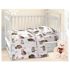 Постельное белье детское Valtery "Пушистики" (поплин)