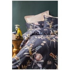 Постельное белье Issimo PROTEA, Дуэт (семейное) Цвет: Темно-Синий, Хлопок | Сатин