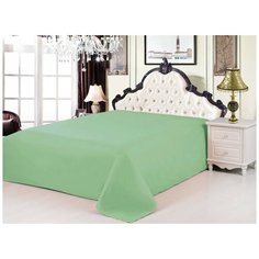 Простынь без резинки Valtery PRC-26 / 200 х 220 см / Сатин