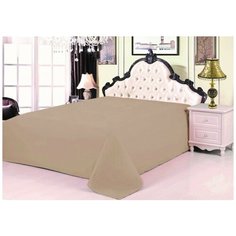 Простынь без резинки Valtery PRC-42 / 200 х 220 см / Сатин