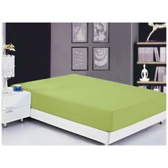 Простынь на резинке Valtery PRMF-07 / 180 х 200 см / Софткоттон