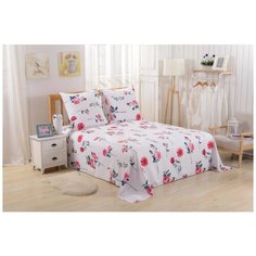 Простынь без резинки Valtery PCR-196 / 220 х 240 см / Сатин