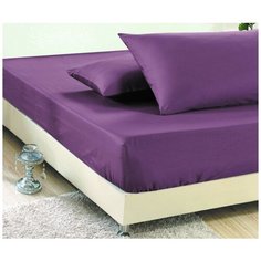 Простынь на резинке Valtery PRC-R-49 / 200 х 200 см / Сатин