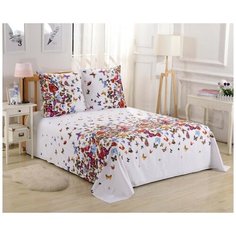 Простынь без резинки Valtery PCR-163 / 220 х 240 см / Сатин