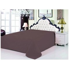 Простынь без резинки Valtery PRC-40 / 240 х 260 см / Сатин