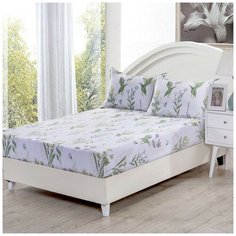 Простынь на резинке Valtery PRPP-16 / 200 х 200 см / Поплин