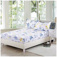 Простынь на резинке Valtery PRPP-17 / 90 х 200 см / Поплин