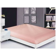 Простынь на резинке Valtery PRC-R-30 / 200 х 200 см / страйп-сатин