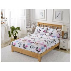 Простынь на резинке Valtery PCT-R-279 / 200 х 200 см / Сатин