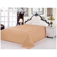 Простынь без резинки Valtery PRC-03 / 240 х 260 см / Сатин