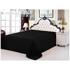 Простынь без резинки Valtery PRC-45 / 160 х 220 см / Сатин