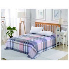 Простынь без резинки Valtery PCR-240 / 200 х 220 см / Сатин