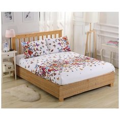 Простынь на резинке Valtery PCT-R-163 / 200 х 220 см / Сатин