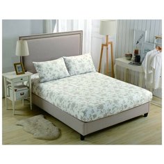 Простынь на резинке Valtery PCT-R-231 / 200 х 220 см / Сатин