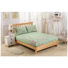 Простынь на резинке Valtery PCT-R-219 / 90 х 200 см / Сатин