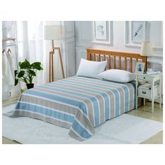 Простынь без резинки Valtery PCR-238 / 160 х 220 см / Сатин