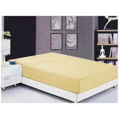 Простынь на резинке Valtery PRMF-04 / 160 х 200 см / Софткоттон