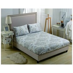 Простынь на резинке Valtery PCT-R-235 / 90 х 200 см / Сатин