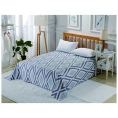 Простынь без резинки Valtery PCR-245 / 160 х 220 см / Сатин