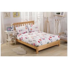 Простынь на резинке Valtery PCT-R-196 / 180 х 200 см / Сатин