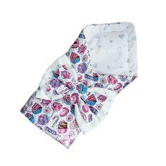 Конверт - одеяло на выписку MUMMY.BOX Sladkoyezhka.White/Heart.Runfors