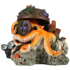 Декорация для аквариума AQUA DELLA "Осьминог", мультиколор, 15.5x12.5x11см (Бельгия)