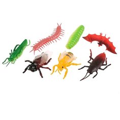 Фигурки Играем вместе пластизоль, Насекомые, (7 шт), 15 см (837I-2)