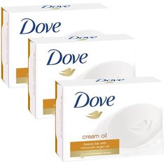Крем-мыло Dove "Cream Oil" с драгоценными маслами, 100 г (Набор 3 шт.)