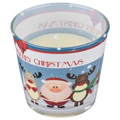 Свеча ароматизированная merry christmas шоколад и апельсин высота 8 см Adpal (110502)