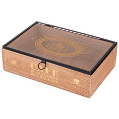Шкатулка coffee tea time 24 см Lefard (153810)
