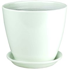 Цветочный горшок бутон белый 18см (ГЛ 01/3) Сады Аурики