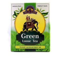 Чай зеленый крупнолистовой 200 г INDIAN BAZAR коробка