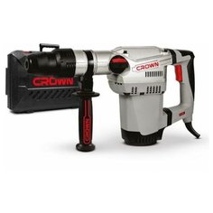 Перфоратор 1250Вт, SDS-max, 10Дж, 2-реж., ф12-40мм, 0-410об/мин, 7кг Crown