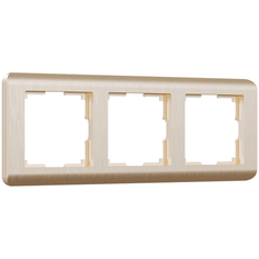 W0032111/ Werkel Рамка на 3 поста Stream (шампань) Веркель