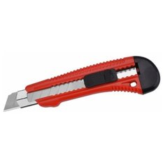 Нож пластиковый корпус с металлической направляющей 18мм "AUTOVIRAZH"