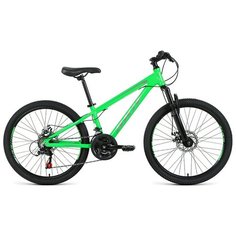 Велосипед Skif 24 Disc 2021 рост 11.5 ярко-зеленый/темно-серый