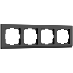 W0041808/ Werkel Рамка на 4 поста Stark (черный) Веркель