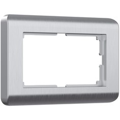 W0082106/ Werkel Рамка для двойной розетки Stream (серебряный) Веркель