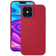 Чехол для Apple iPhone 12 Pro Max Deppa Liquid Silicone красный