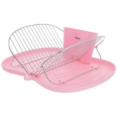 Сушилка для посуды Fissman с розовым поддоном 48 x 36 x 18 см