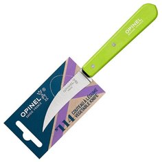 Нож для чистки овощей Opinel №114 блистер зеленый