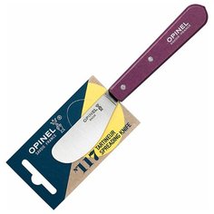 Нож для масла Opinel №117 блистер сливовый