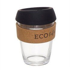 Стакан для кофе с силиконовой крышкой D&apos;casa Eco Life 330 мл черный 2682230 Dcasa