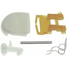 Ручка люка в сборе для стиральной машины Ariston (Аристон), Indesit (Индезит) серая