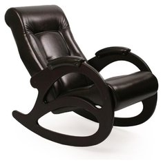 Кресло-качалка, обивка Oregon perlamutr 120, каркас венге без лозы, модель 4 ЭкоДизайн