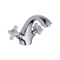 Смеситель для раковины с керамической ручкой хром MN1018 Maxonor