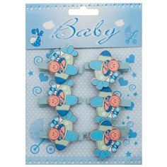 PR Набор декоративных прищепок Baby, упак./6 шт. (31) АЙРИС пресс