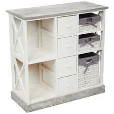 Комод с семью ящиками, цвет белый, HX15-310SN white ЭкоДизайн