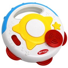 Детский музыкальный инструмент Бубен, развивающая игрушка для малышей, свет, звук. Джамбо Тойз