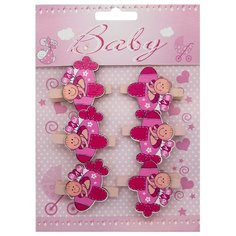 PR Набор декоративных прищепок Baby, упак./6 шт. (30) АЙРИС пресс